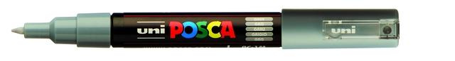 Een Verfstift Posca PC1MC extra fijn grijs koop je bij Tonerinktshop