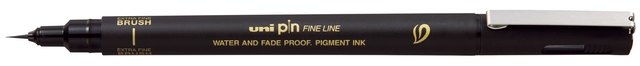 Een Fineliner Uni-ball Pin brush EF zwart koop je bij KantoorProfi België BV