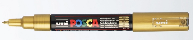 Een Verfstift Posca PC1MC extra fijn goud koop je bij The Cartridge Company