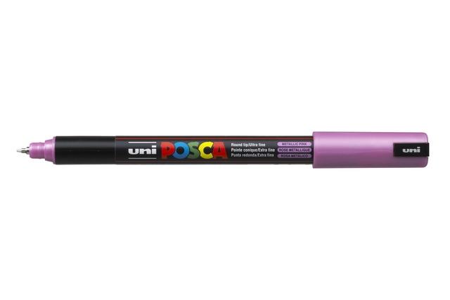 Een Verfstift Posca PC1MR extra fijn metallic roze koop je bij QuickOffice BV