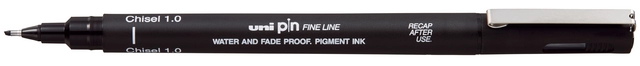 Een Fineliner Uni-Ball Pin biseau 1mm noir koop je bij QuickOffice BV