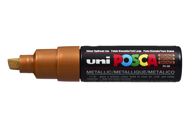 Buy your Verfstift Posca PC8K breed schuin brons at QuickOffice BV