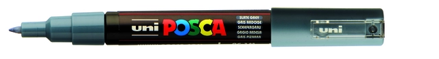 Een Verfstift Posca PC1MC extra fijn leisteengrijs koop je bij Tonerinktshop