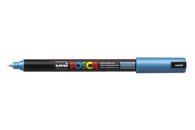 Een Verfstift Posca PC1MR extra fijn metallic blauw koop je bij The Cartridge Company