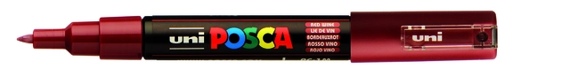 Een Verfstift Posca PC1MC extra fijn wijnrood koop je bij Alles voor uw kantoor