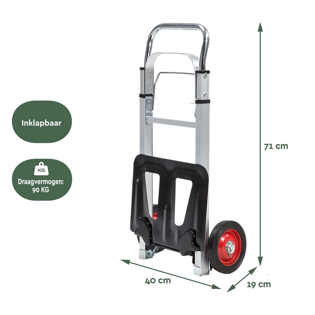 Steekwagen BRASQ stalen plateau 90 kg