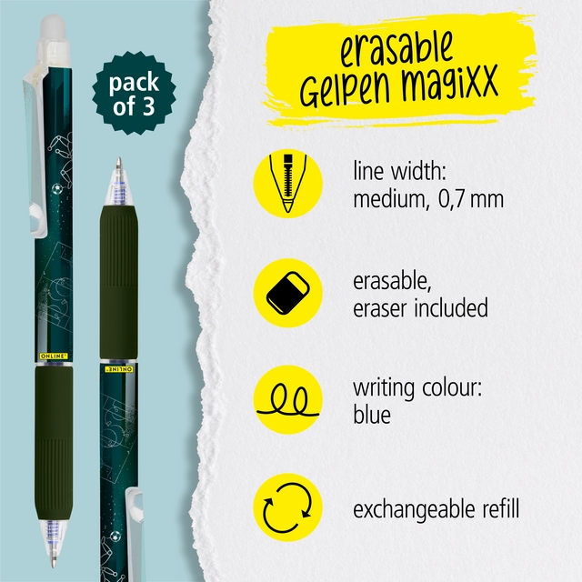 Buy your Gelschrijver Online Magixx Design 0.7mm assorti at QuickOffice BV