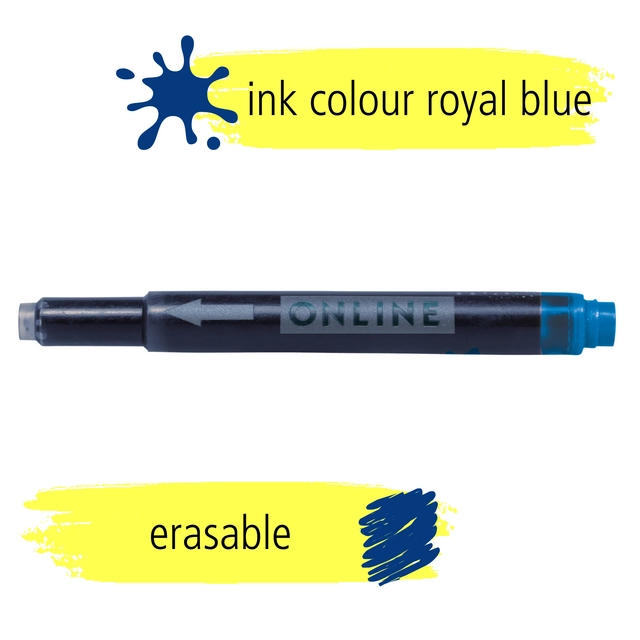 Een Inktpatroon Online Kombi blauw doos à 5 stuks koop je bij The Cartridge Company