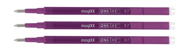 Een Gelschrijvervulling Online Magixx 0.7mm violet blister à 3 stuks koop je bij MegaOffice