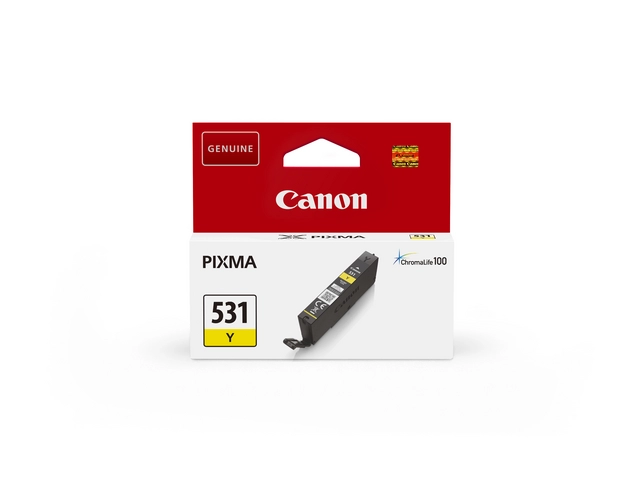 Een Inktcartridge Canon CLI-531 geel koop je bij NiceSupplies.nl