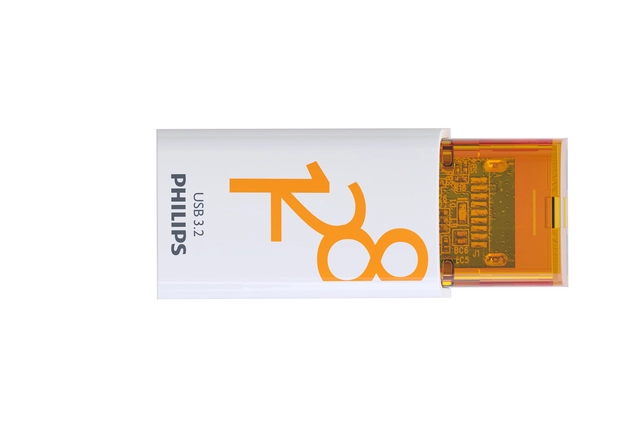 Een USB Stick Philips Click USB-C 128GB Sunrise Orange koop je bij MV Kantoortechniek B.V.