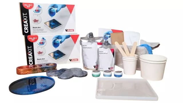 Een Kit Crea V-sure Resin Art Medium koop je bij QuickOffice BV