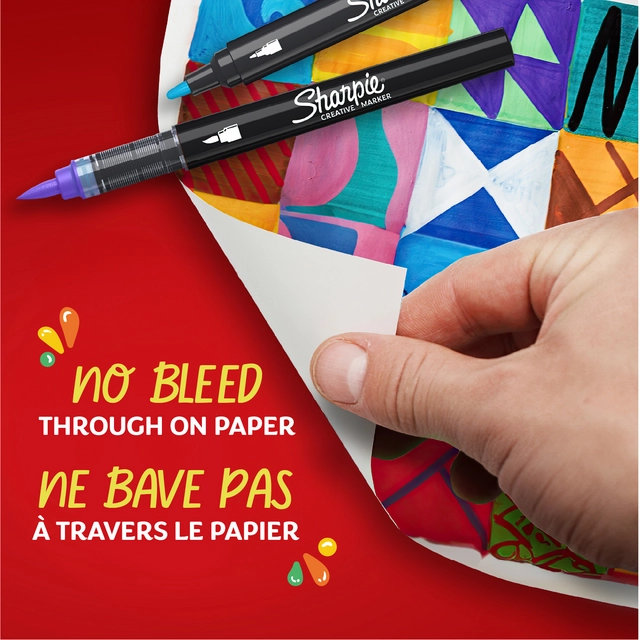 Een Marqueur Sharpie Creative assorti blister 2 pièces koop je bij Van Hoye Kantoor BV