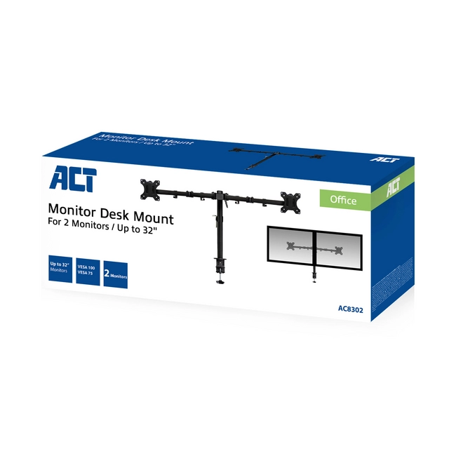 Buy your Monitorarm ACT 2 schermen at QuickOffice BV