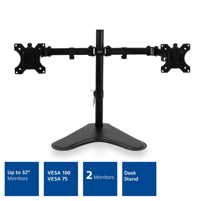 Buy your Monitorarm ACT op voet 2 schermen at QuickOffice BV