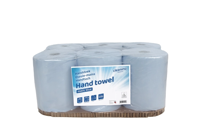 Een Handdoekrol Cleaninq Matic 2-laags 21cmx150m blauw koop je bij Ziffo Kantoorcentrum BV