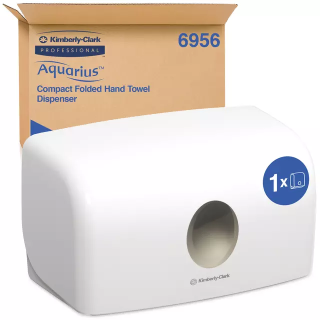 Een Handdoekdispenser Aquarius voor i-vouw mini wit 6956 koop je bij NiceSupplies.nl