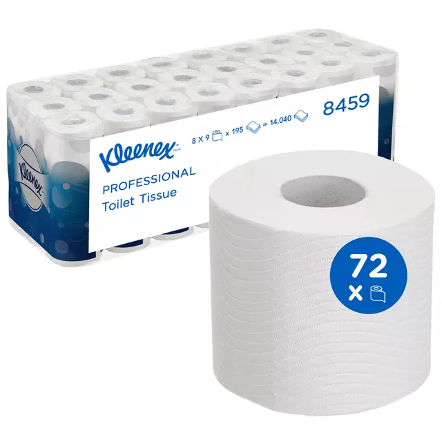 Een Toiletpapier Kleenex 3-laags 195vel wit 8459 koop je bij KantoorProfi België BV