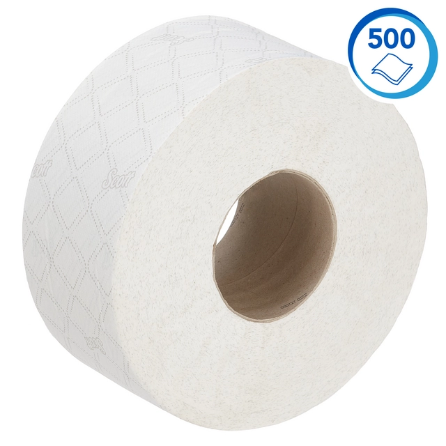 Een Toiletpapier Scott Essential Jumbo 2-laags 200m wit 8614 koop je bij Ziffo Kantoorcentrum BV