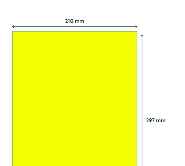 Een Etiket Rillprint 210x297mm fluorgeel 100 etiketten koop je bij Goedkope Kantoorbenodigdheden