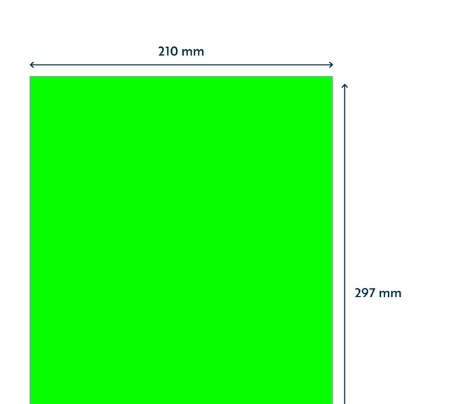 Een Etiket Rillprint 210x297mm fluorgroen 100 etiketten koop je bij KantoorProfi België BV