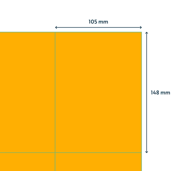 Een Etiket Rillprint 105x148mm fluororanje 400 etiketten koop je bij Tonerinktshop