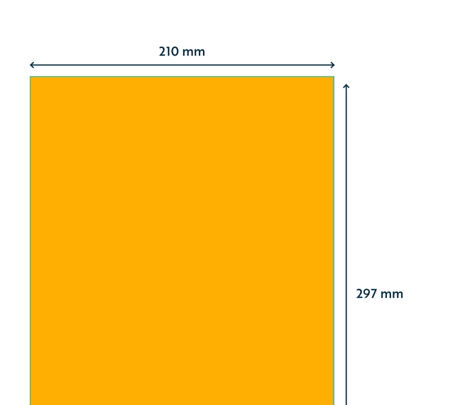 Etiket Rillprint 210x297mm fluororanje 100 etiketten