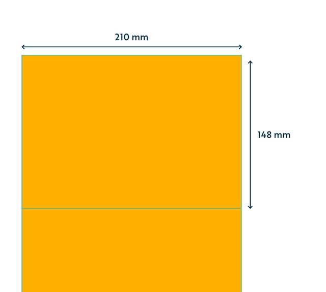 Een Etiket Rillprint 210x148mm fluororanje 200 etiketten koop je bij Ziffo Kantoorcentrum BV