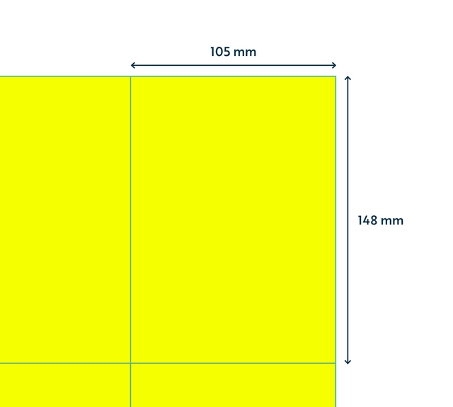 Een Etiquette Rillprint 105x148mm jaune fluo 400 étiquettes koop je bij QuickOffice BV