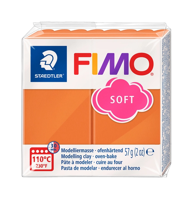 Een Boetseerklei Fimo soft 57 gram cognac koop je bij Alles voor uw kantoor