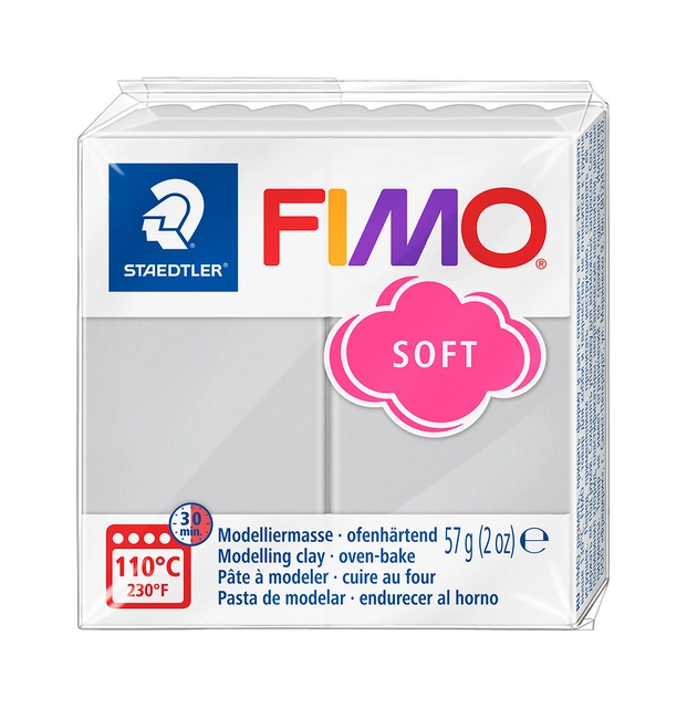 Een Boetseerklei Fimo soft 57 gram dolfijngrijs koop je bij Alles voor uw kantoor