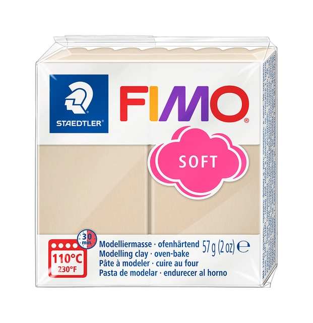 Een Pâte à modeler Fimo Soft 57g sahara koop je bij QuickOffice BV