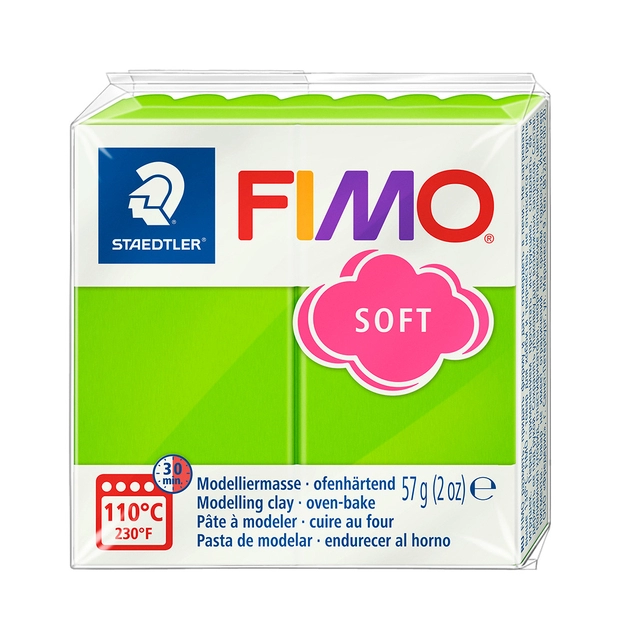 Een Boetseerklei Fimo soft 57 gram appelgroen koop je bij NiceSupplies.nl