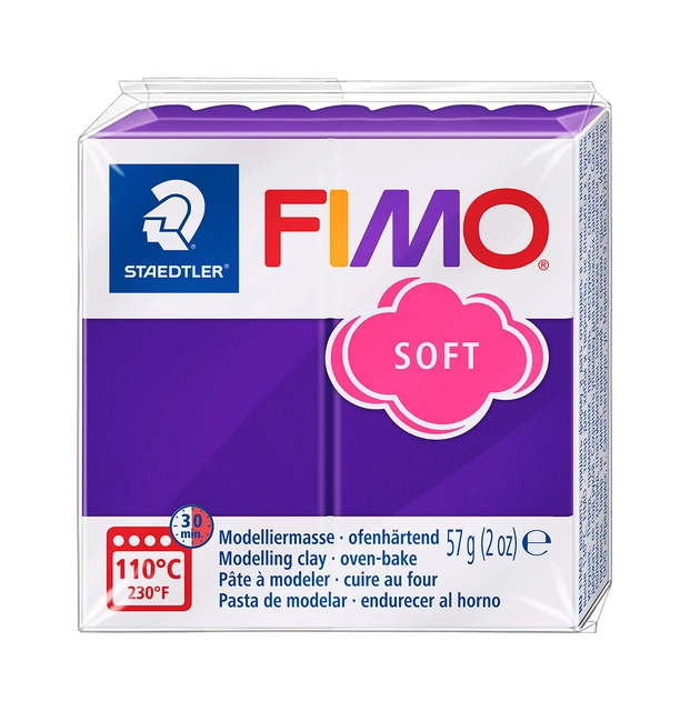 Een Boetseerklei Fimo soft 57 gram pruim koop je bij De Angelot