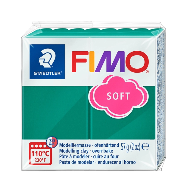 Een Boetseerklei Fimo soft 57 gram smaragd koop je bij KantoorProfi België BV