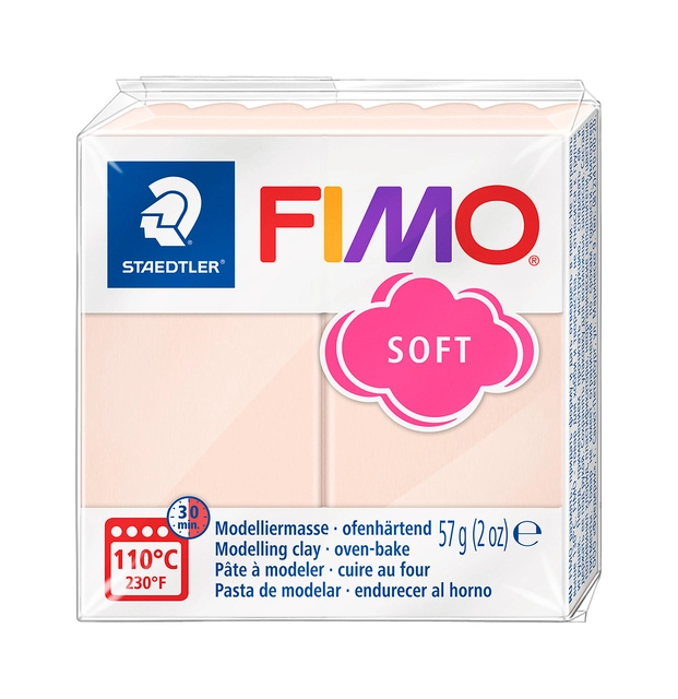 Een Boetseerklei Fimo soft 57 gram perzik koop je bij KantoorProfi België BV