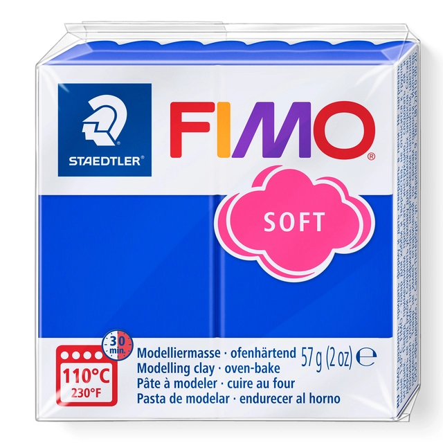 Een Boetseerklei Fimo soft 57 gram brilliantblauw koop je bij Tonerinktshop