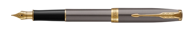 Een Stylo plume Parker Sonnet Collection Grey GT Medium koop je bij QuickOffice BV