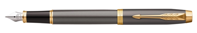 Een Stylo plume Parker IM Collection Grey GT Medium koop je bij QuickOffice BV