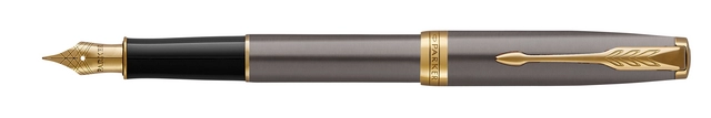 Een Stylo plume Parker Sonnet Collection Grey GT Fin koop je bij QuickOffice BV