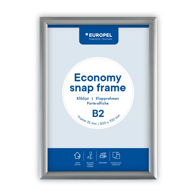 Een Kliklijst Europel Economy B2 zilver koop je bij Unimark Office B.V.