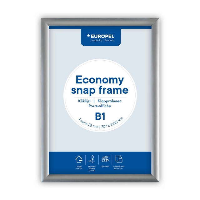 Een Kliklijst Europel Economy B1 zilver koop je bij Unimark Office B.V.