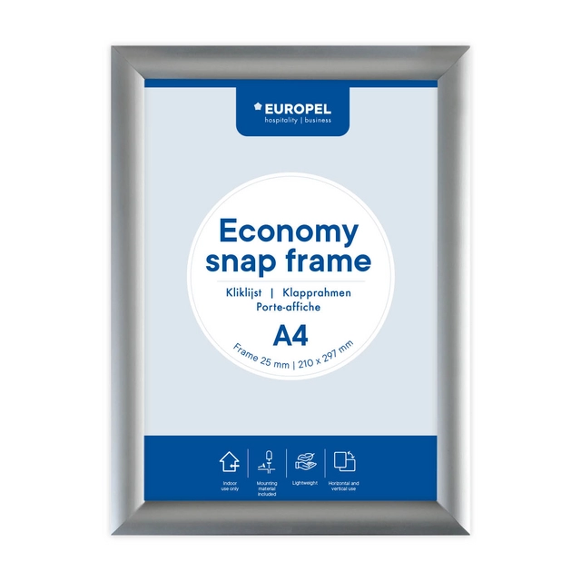 Buy your Kliklijst Europel Economy A4 zilver at QuickOffice BV