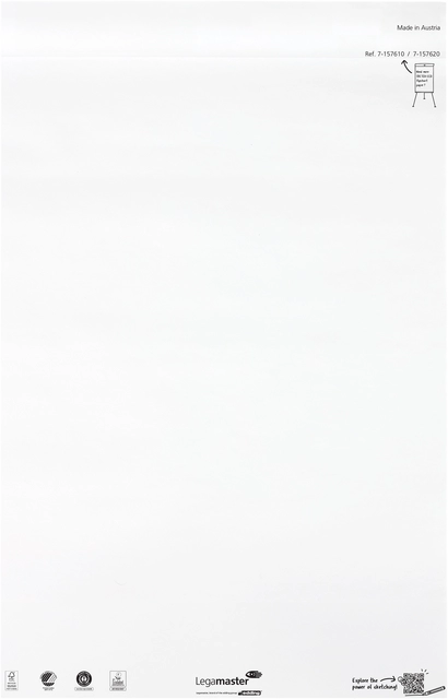 Buy your Flipoverpapier Legamaster SKETCH ECO blanco 2x 50 vellen at QuickOffice BV