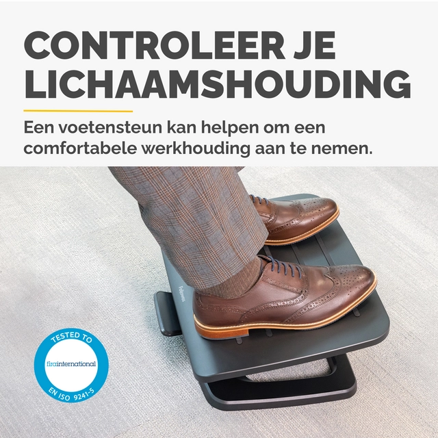 Een Voetensteun Fellowes Hana LT zwart koop je bij QuickOffice BV