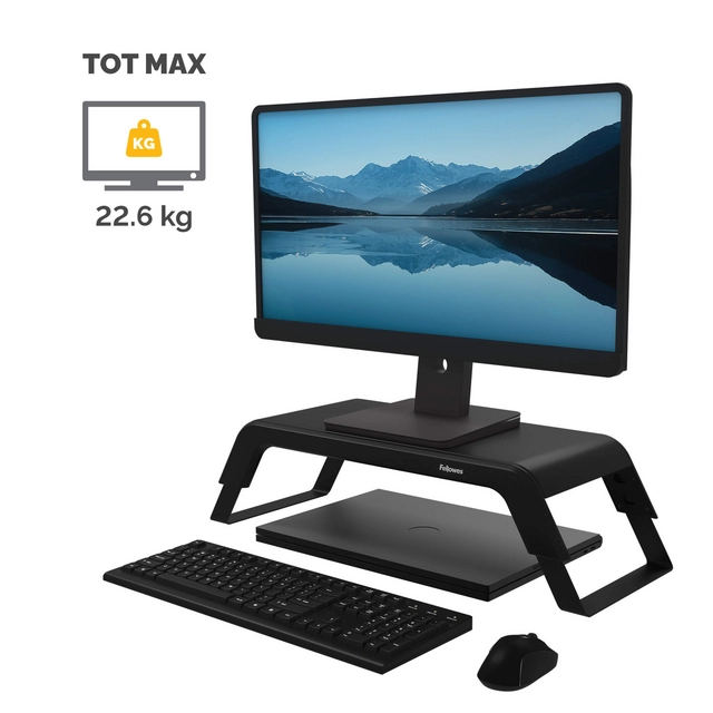 Een Monitorstandaard Fellowes Hana LT zwart koop je bij EconOffice