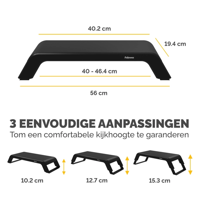 Een Monitorstandaard Fellowes Hana LT zwart koop je bij L&N Partners voor Partners B.V.