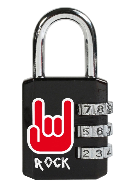 Een Hangslot Masterlock 3-cijfer combinatie 30mm rock patroon koop je bij EconOffice