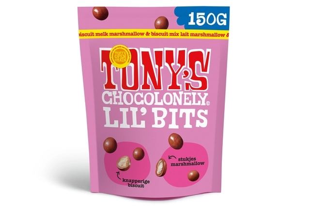 Een Chocolade Tony's Chocolonely Lil' Bits melk marshmallow & biscuit 150 gram koop je bij BUROPORT BV