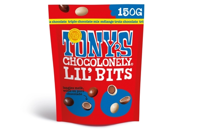 Een Chocolade Tony's Chocolonely Lil' Bits triple chocolate 150 gram koop je bij BUROPORT BV